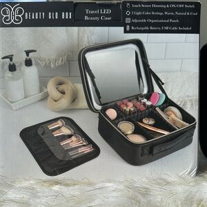 Travel LED Beauty glow box- Black